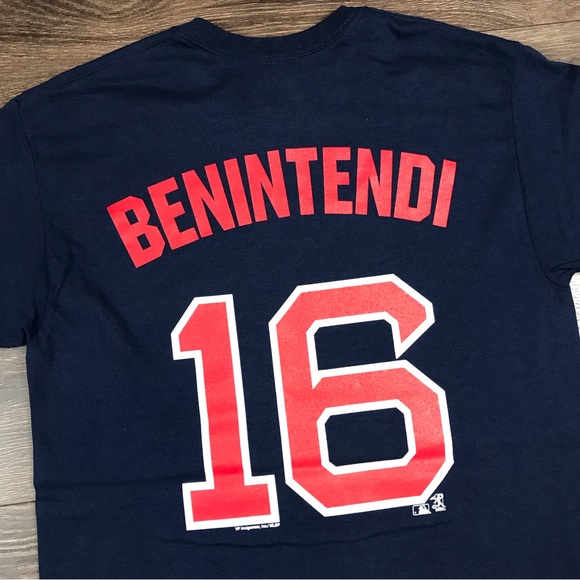 MLB Genuine Merchandise Men’s Boston Red Sox Andrew Benintendi Baseball T-Shirt - Picture 5 of 7
